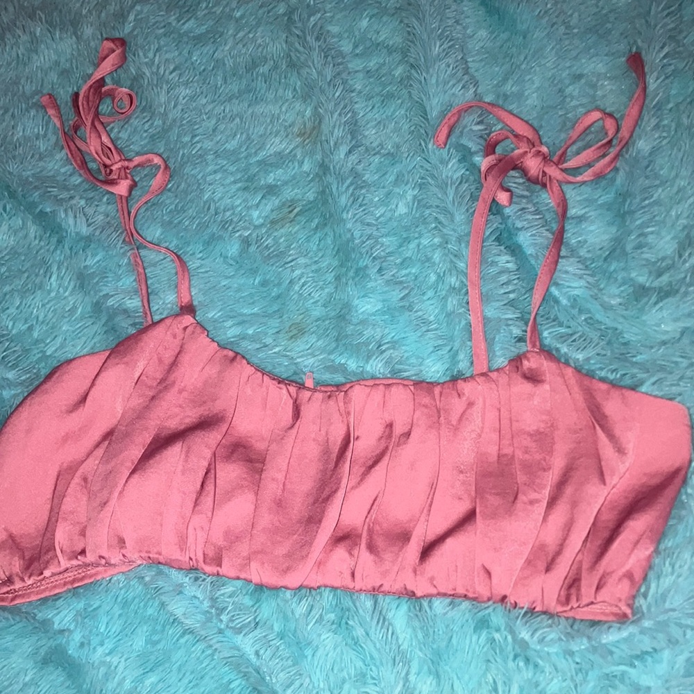 Pink crop top